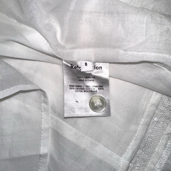 NWT Reformation Dianne Button Down Sleeveless Organic Cotton Midi Dress 8 - Picture 6 of 9